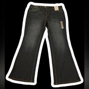 Women's Dark Blue Flared Jeans